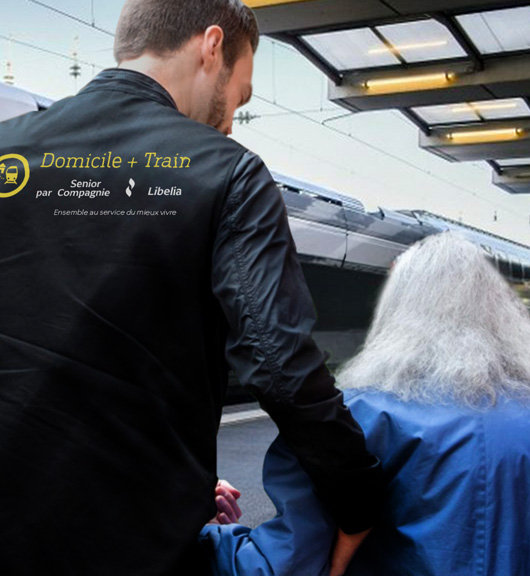 Accompagnement personne âgée avec domicile-Train